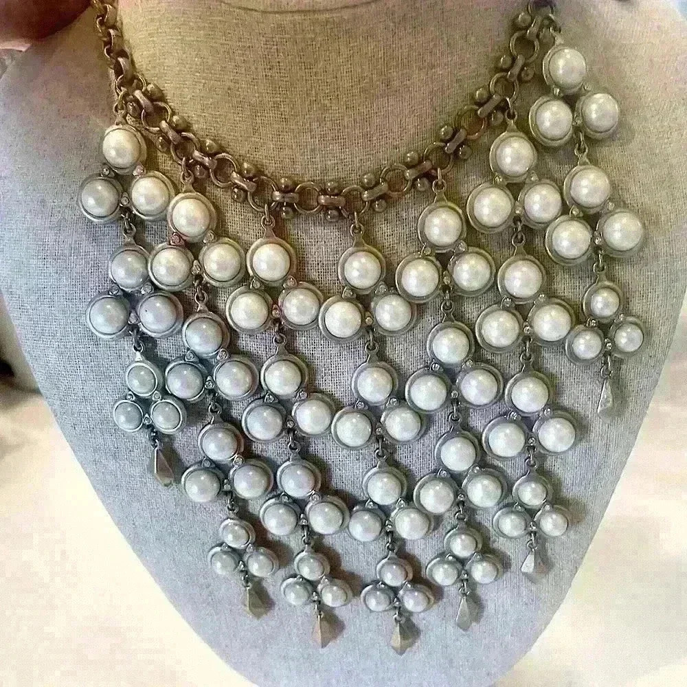 Stella & Dot Daliah Retired Bib necklace.